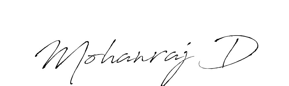 Make a beautiful signature design for name Mohanraj D. With this signature (Antro_Vectra) style, you can create a handwritten signature for free. Mohanraj D signature style 6 images and pictures png