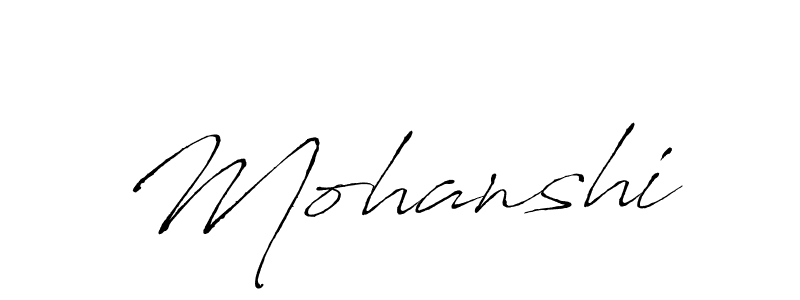 Design your own signature with our free online signature maker. With this signature software, you can create a handwritten (Antro_Vectra) signature for name Mohanshi. Mohanshi signature style 6 images and pictures png