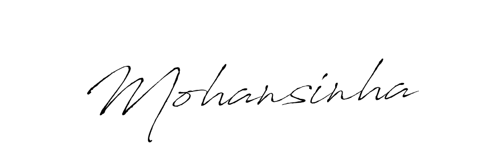 Design your own signature with our free online signature maker. With this signature software, you can create a handwritten (Antro_Vectra) signature for name Mohansinha. Mohansinha signature style 6 images and pictures png