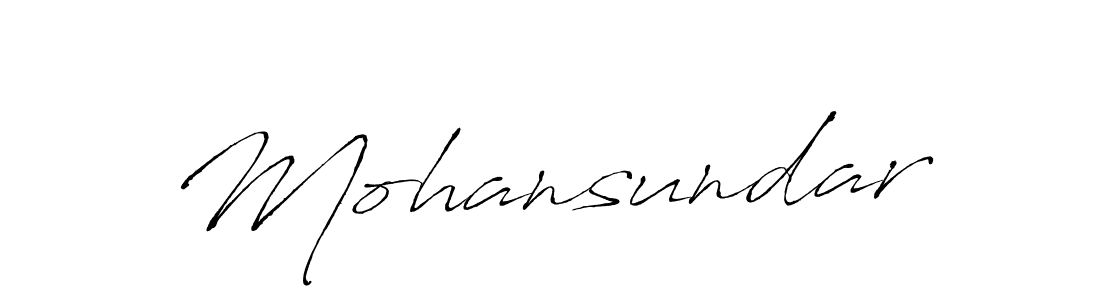 How to make Mohansundar name signature. Use Antro_Vectra style for creating short signs online. This is the latest handwritten sign. Mohansundar signature style 6 images and pictures png