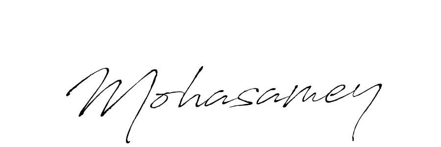 Antro_Vectra is a professional signature style that is perfect for those who want to add a touch of class to their signature. It is also a great choice for those who want to make their signature more unique. Get Mohasamey name to fancy signature for free. Mohasamey signature style 6 images and pictures png