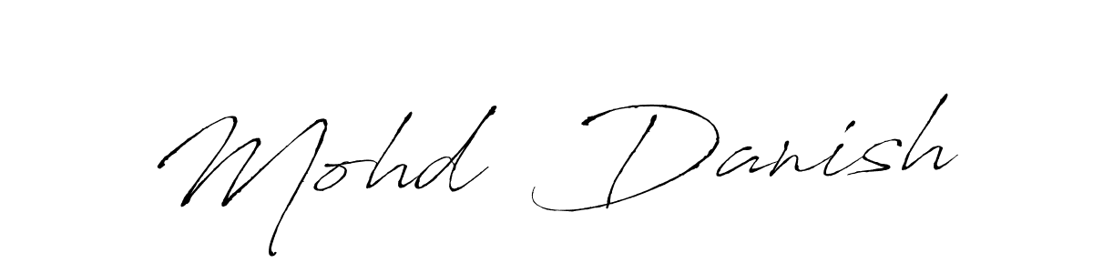 The best way (Antro_Vectra) to make a short signature is to pick only two or three words in your name. The name Mohd  Danish include a total of six letters. For converting this name. Mohd  Danish signature style 6 images and pictures png