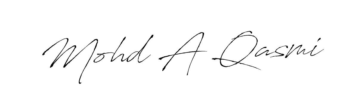 How to make Mohd A Qasmi signature? Antro_Vectra is a professional autograph style. Create handwritten signature for Mohd A Qasmi name. Mohd A Qasmi signature style 6 images and pictures png