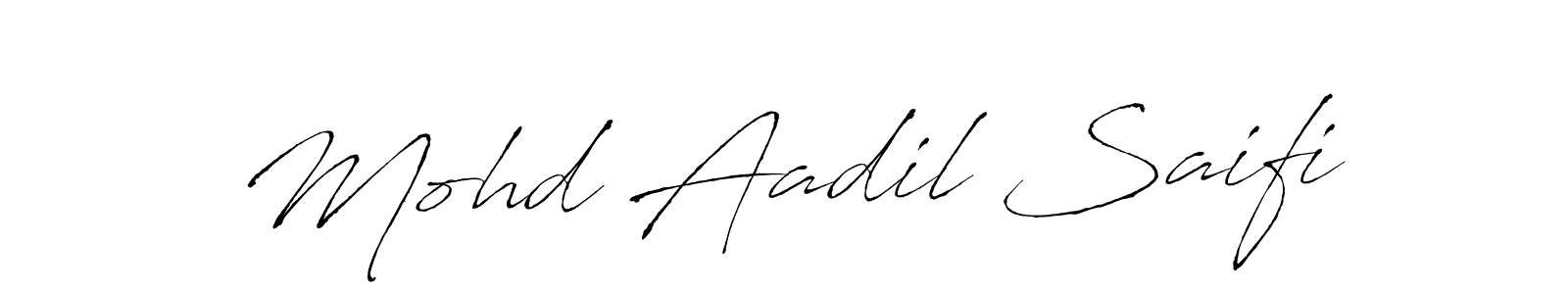 Antro_Vectra is a professional signature style that is perfect for those who want to add a touch of class to their signature. It is also a great choice for those who want to make their signature more unique. Get Mohd Aadil Saifi name to fancy signature for free. Mohd Aadil Saifi signature style 6 images and pictures png