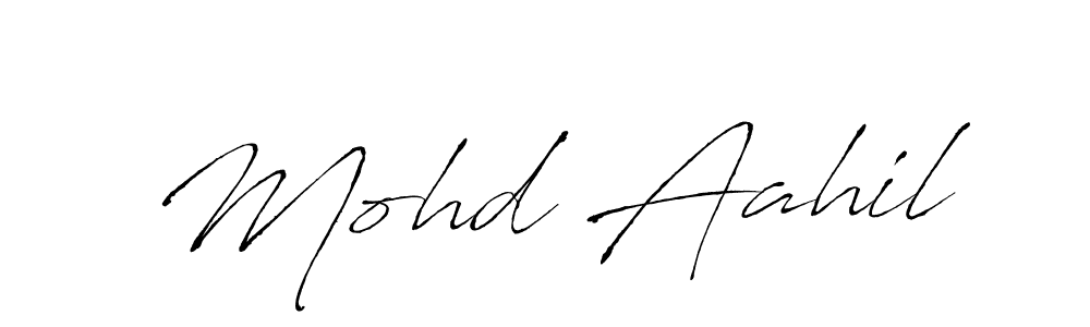 Also You can easily find your signature by using the search form. We will create Mohd Aahil name handwritten signature images for you free of cost using Antro_Vectra sign style. Mohd Aahil signature style 6 images and pictures png