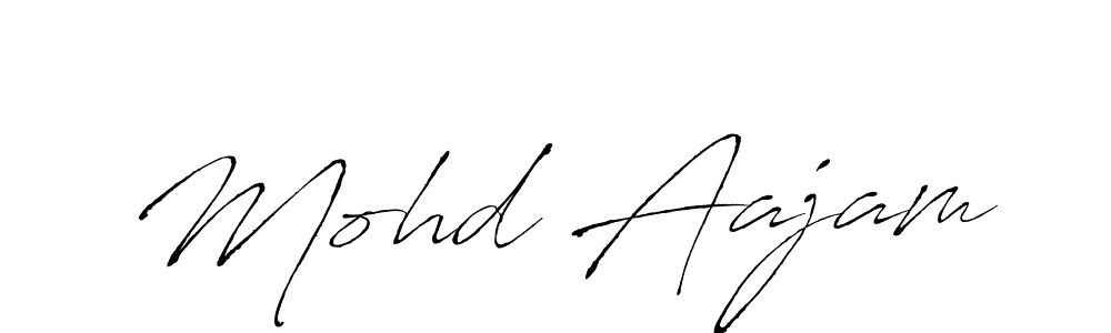 Design your own signature with our free online signature maker. With this signature software, you can create a handwritten (Antro_Vectra) signature for name Mohd Aajam. Mohd Aajam signature style 6 images and pictures png