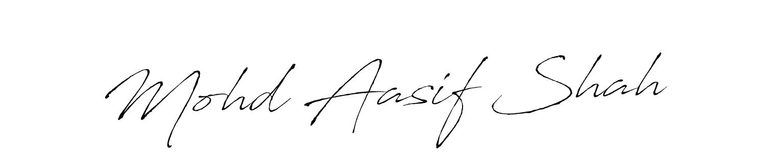 Also we have Mohd Aasif Shah name is the best signature style. Create professional handwritten signature collection using Antro_Vectra autograph style. Mohd Aasif Shah signature style 6 images and pictures png