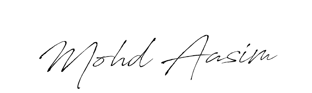 Create a beautiful signature design for name Mohd Aasim. With this signature (Antro_Vectra) fonts, you can make a handwritten signature for free. Mohd Aasim signature style 6 images and pictures png