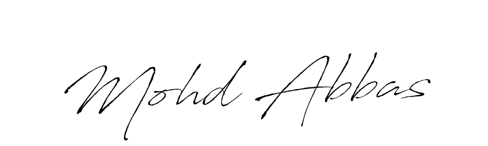 Mohd Abbas stylish signature style. Best Handwritten Sign (Antro_Vectra) for my name. Handwritten Signature Collection Ideas for my name Mohd Abbas. Mohd Abbas signature style 6 images and pictures png