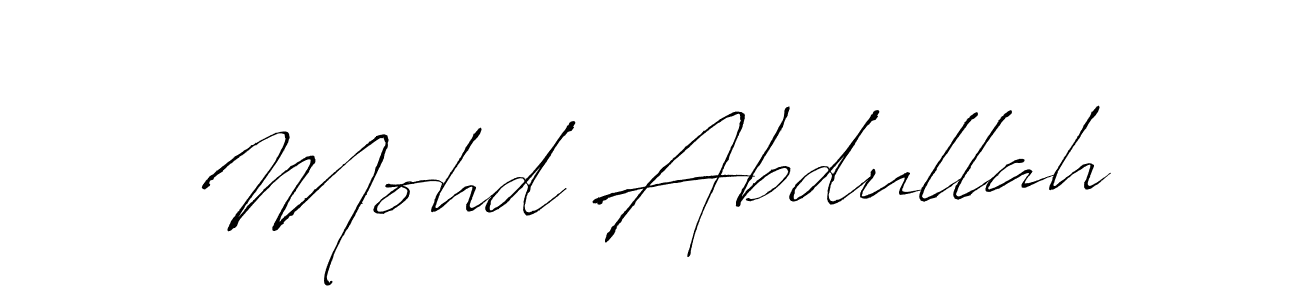 Antro_Vectra is a professional signature style that is perfect for those who want to add a touch of class to their signature. It is also a great choice for those who want to make their signature more unique. Get Mohd Abdullah name to fancy signature for free. Mohd Abdullah signature style 6 images and pictures png