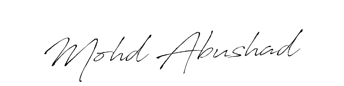 It looks lik you need a new signature style for name Mohd Abushad. Design unique handwritten (Antro_Vectra) signature with our free signature maker in just a few clicks. Mohd Abushad signature style 6 images and pictures png