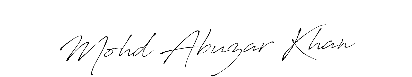 Make a beautiful signature design for name Mohd Abuzar Khan. Use this online signature maker to create a handwritten signature for free. Mohd Abuzar Khan signature style 6 images and pictures png