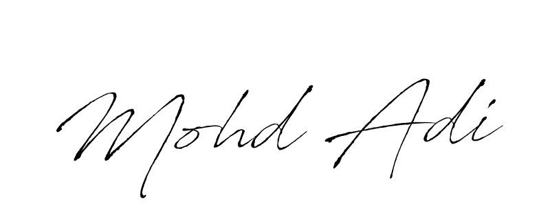 Make a beautiful signature design for name Mohd Adi. With this signature (Antro_Vectra) style, you can create a handwritten signature for free. Mohd Adi signature style 6 images and pictures png