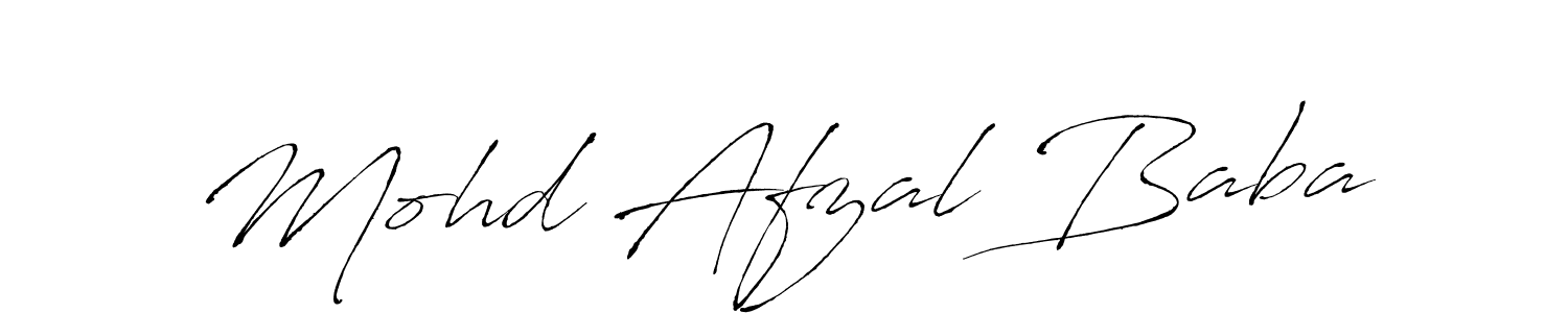 Create a beautiful signature design for name Mohd Afzal Baba. With this signature (Antro_Vectra) fonts, you can make a handwritten signature for free. Mohd Afzal Baba signature style 6 images and pictures png