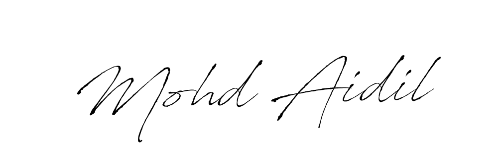 How to make Mohd Aidil signature? Antro_Vectra is a professional autograph style. Create handwritten signature for Mohd Aidil name. Mohd Aidil signature style 6 images and pictures png