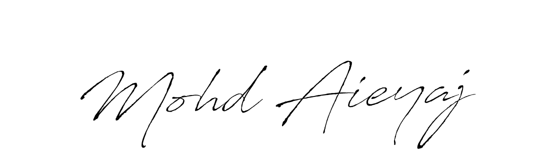 Make a beautiful signature design for name Mohd Aieyaj. With this signature (Antro_Vectra) style, you can create a handwritten signature for free. Mohd Aieyaj signature style 6 images and pictures png