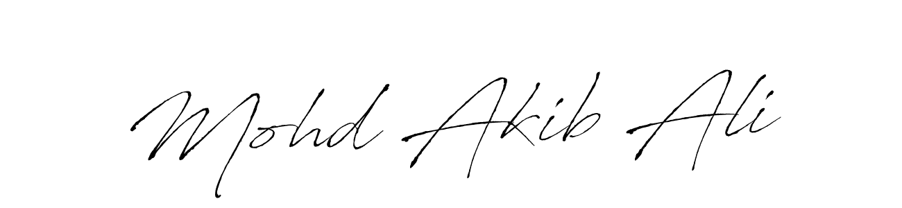 Also we have Mohd Akib Ali name is the best signature style. Create professional handwritten signature collection using Antro_Vectra autograph style. Mohd Akib Ali signature style 6 images and pictures png