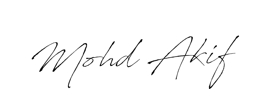 Mohd Akif stylish signature style. Best Handwritten Sign (Antro_Vectra) for my name. Handwritten Signature Collection Ideas for my name Mohd Akif. Mohd Akif signature style 6 images and pictures png