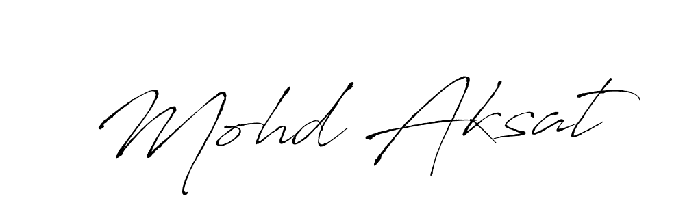 How to make Mohd Aksat signature? Antro_Vectra is a professional autograph style. Create handwritten signature for Mohd Aksat name. Mohd Aksat signature style 6 images and pictures png