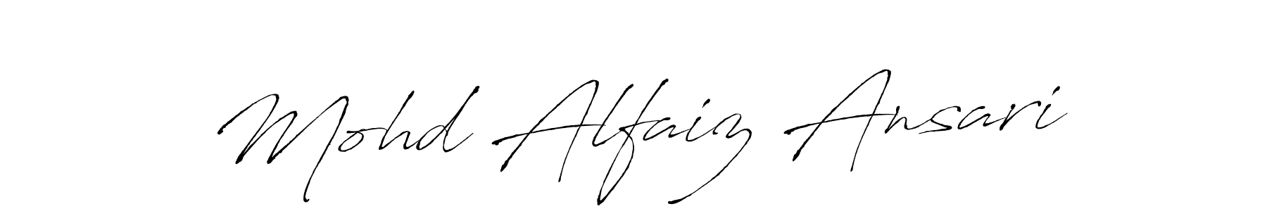Create a beautiful signature design for name Mohd Alfaiz Ansari. With this signature (Antro_Vectra) fonts, you can make a handwritten signature for free. Mohd Alfaiz Ansari signature style 6 images and pictures png