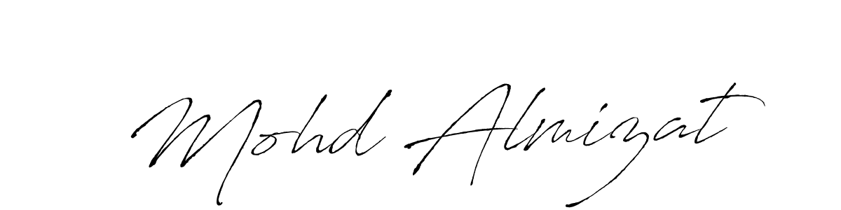 Also You can easily find your signature by using the search form. We will create Mohd Almizat name handwritten signature images for you free of cost using Antro_Vectra sign style. Mohd Almizat signature style 6 images and pictures png