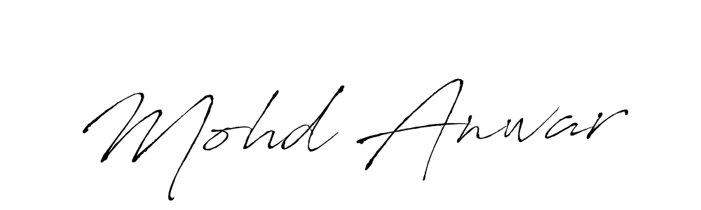 How to make Mohd Anwar signature? Antro_Vectra is a professional autograph style. Create handwritten signature for Mohd Anwar name. Mohd Anwar signature style 6 images and pictures png