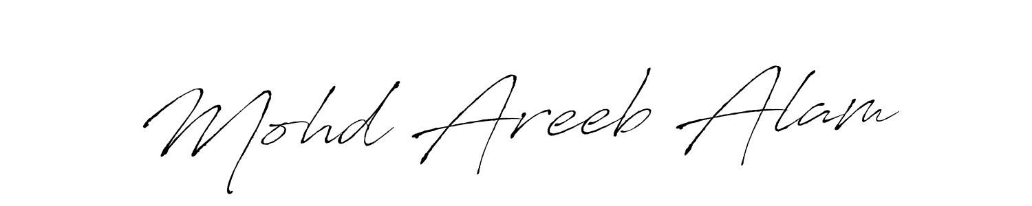 Design your own signature with our free online signature maker. With this signature software, you can create a handwritten (Antro_Vectra) signature for name Mohd Areeb Alam. Mohd Areeb Alam signature style 6 images and pictures png