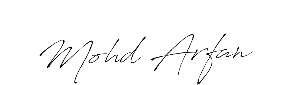It looks lik you need a new signature style for name Mohd Arfan. Design unique handwritten (Antro_Vectra) signature with our free signature maker in just a few clicks. Mohd Arfan signature style 6 images and pictures png