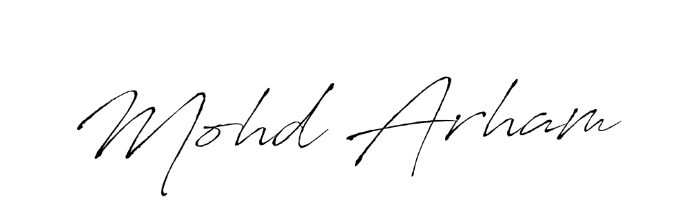 You can use this online signature creator to create a handwritten signature for the name Mohd Arham. This is the best online autograph maker. Mohd Arham signature style 6 images and pictures png