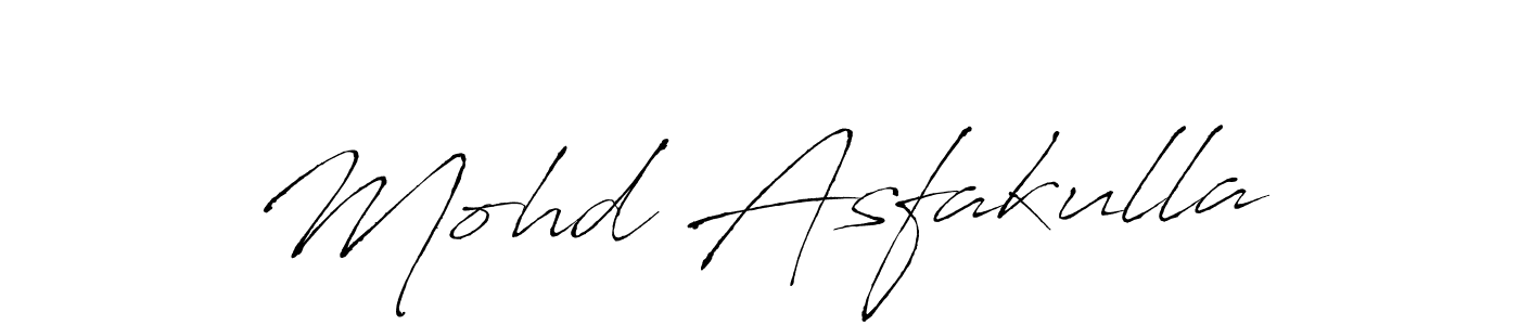 Design your own signature with our free online signature maker. With this signature software, you can create a handwritten (Antro_Vectra) signature for name Mohd Asfakulla. Mohd Asfakulla signature style 6 images and pictures png