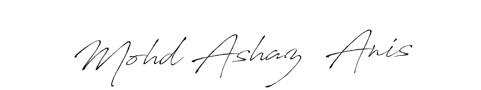 Make a beautiful signature design for name Mohd Ashaz  Anis. With this signature (Antro_Vectra) style, you can create a handwritten signature for free. Mohd Ashaz  Anis signature style 6 images and pictures png