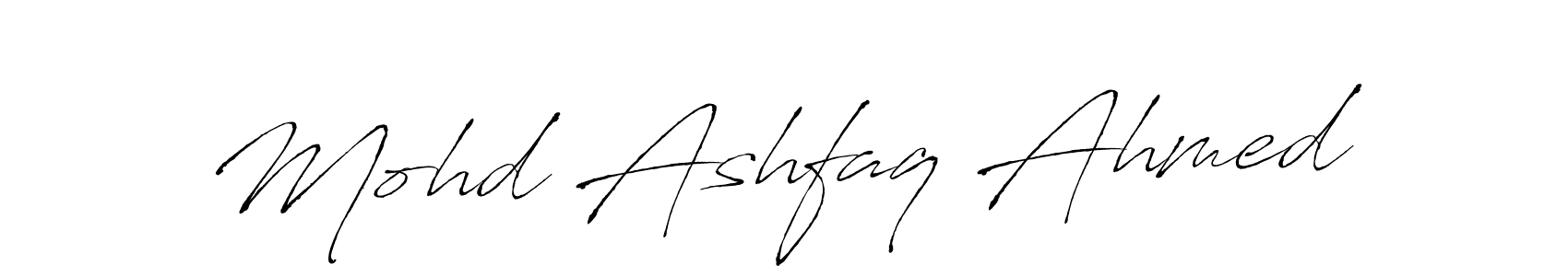 Use a signature maker to create a handwritten signature online. With this signature software, you can design (Antro_Vectra) your own signature for name Mohd Ashfaq Ahmed. Mohd Ashfaq Ahmed signature style 6 images and pictures png
