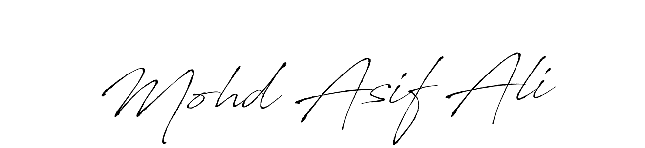 Design your own signature with our free online signature maker. With this signature software, you can create a handwritten (Antro_Vectra) signature for name Mohd Asif Ali. Mohd Asif Ali signature style 6 images and pictures png