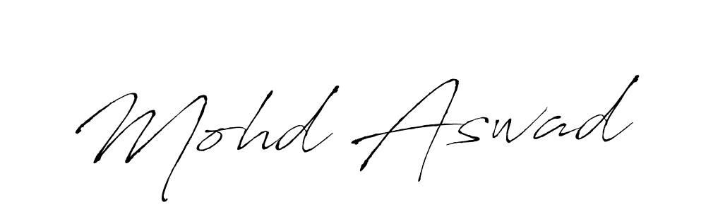 Design your own signature with our free online signature maker. With this signature software, you can create a handwritten (Antro_Vectra) signature for name Mohd Aswad. Mohd Aswad signature style 6 images and pictures png