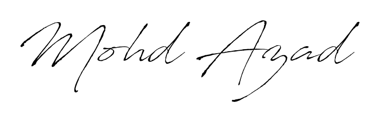 Also You can easily find your signature by using the search form. We will create Mohd Azad name handwritten signature images for you free of cost using Antro_Vectra sign style. Mohd Azad signature style 6 images and pictures png