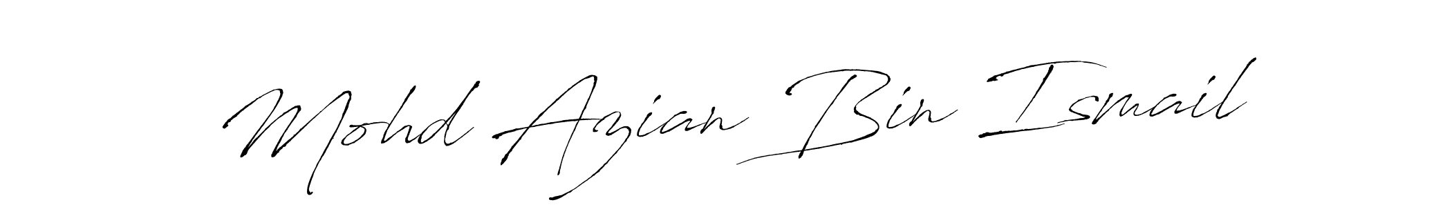 Design your own signature with our free online signature maker. With this signature software, you can create a handwritten (Antro_Vectra) signature for name Mohd Azian Bin Ismail. Mohd Azian Bin Ismail signature style 6 images and pictures png