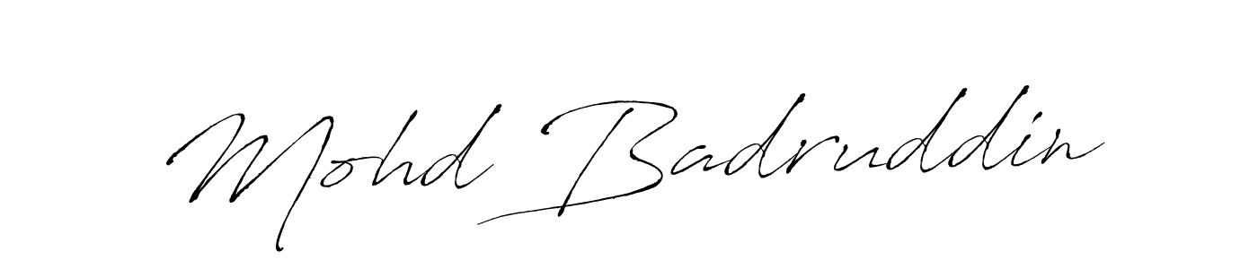 Mohd Badruddin stylish signature style. Best Handwritten Sign (Antro_Vectra) for my name. Handwritten Signature Collection Ideas for my name Mohd Badruddin. Mohd Badruddin signature style 6 images and pictures png