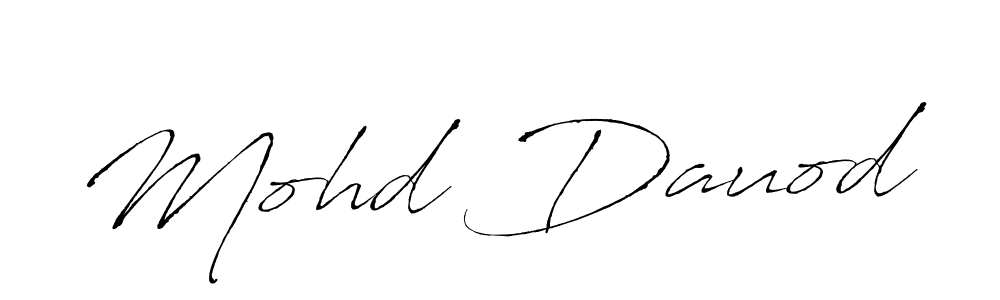 Make a beautiful signature design for name Mohd Dauod. With this signature (Antro_Vectra) style, you can create a handwritten signature for free. Mohd Dauod signature style 6 images and pictures png