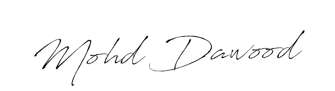 Design your own signature with our free online signature maker. With this signature software, you can create a handwritten (Antro_Vectra) signature for name Mohd Dawood. Mohd Dawood signature style 6 images and pictures png