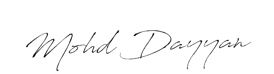 Mohd Dayyan stylish signature style. Best Handwritten Sign (Antro_Vectra) for my name. Handwritten Signature Collection Ideas for my name Mohd Dayyan. Mohd Dayyan signature style 6 images and pictures png