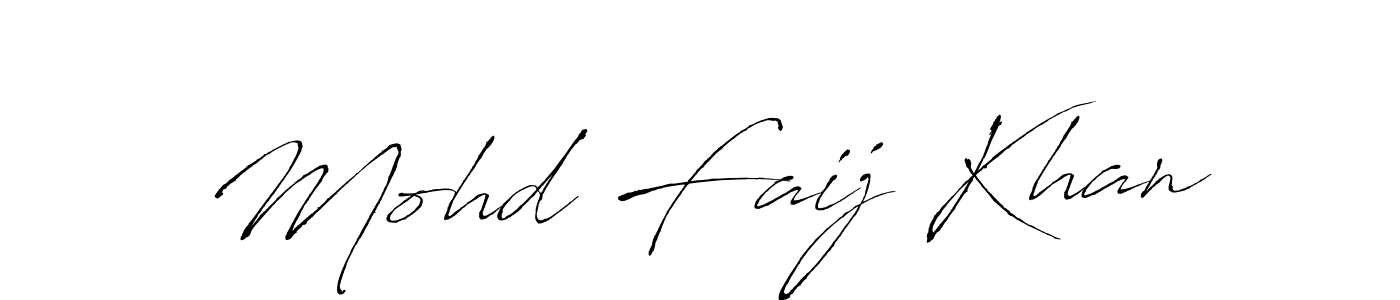 How to make Mohd Faij Khan signature? Antro_Vectra is a professional autograph style. Create handwritten signature for Mohd Faij Khan name. Mohd Faij Khan signature style 6 images and pictures png
