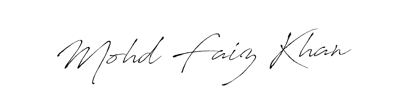 Use a signature maker to create a handwritten signature online. With this signature software, you can design (Antro_Vectra) your own signature for name Mohd Faiz Khan. Mohd Faiz Khan signature style 6 images and pictures png
