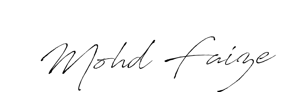 Create a beautiful signature design for name Mohd Faize. With this signature (Antro_Vectra) fonts, you can make a handwritten signature for free. Mohd Faize signature style 6 images and pictures png