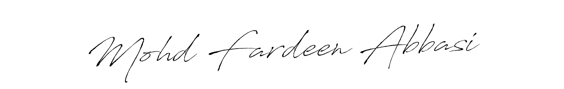 How to make Mohd Fardeen Abbasi signature? Antro_Vectra is a professional autograph style. Create handwritten signature for Mohd Fardeen Abbasi name. Mohd Fardeen Abbasi signature style 6 images and pictures png