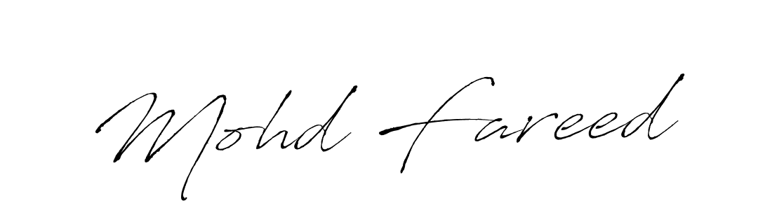 How to make Mohd Fareed signature? Antro_Vectra is a professional autograph style. Create handwritten signature for Mohd Fareed name. Mohd Fareed signature style 6 images and pictures png