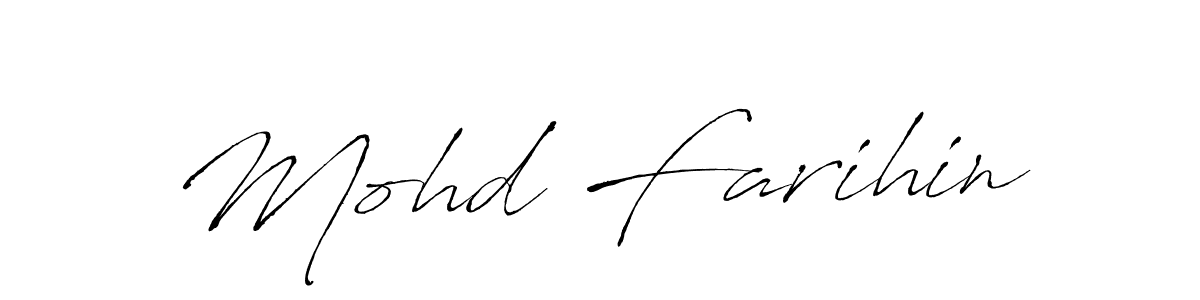 Make a beautiful signature design for name Mohd Farihin. With this signature (Antro_Vectra) style, you can create a handwritten signature for free. Mohd Farihin signature style 6 images and pictures png