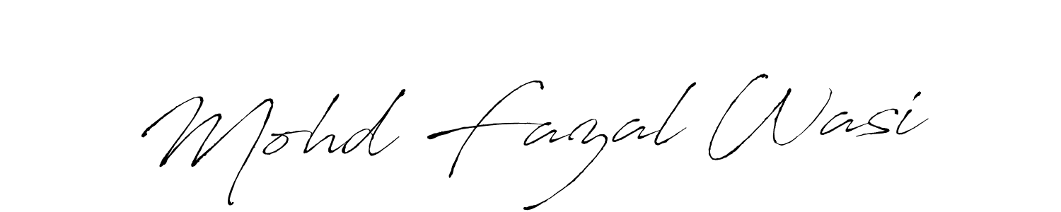 Also we have Mohd Fazal Wasi name is the best signature style. Create professional handwritten signature collection using Antro_Vectra autograph style. Mohd Fazal Wasi signature style 6 images and pictures png