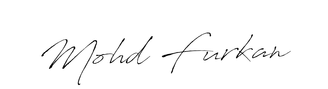 Design your own signature with our free online signature maker. With this signature software, you can create a handwritten (Antro_Vectra) signature for name Mohd Furkan. Mohd Furkan signature style 6 images and pictures png