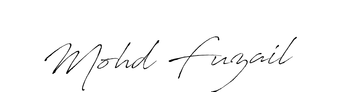 Make a beautiful signature design for name Mohd Fuzail. With this signature (Antro_Vectra) style, you can create a handwritten signature for free. Mohd Fuzail signature style 6 images and pictures png