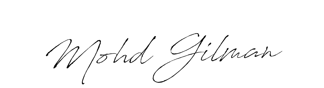 Use a signature maker to create a handwritten signature online. With this signature software, you can design (Antro_Vectra) your own signature for name Mohd Gilman. Mohd Gilman signature style 6 images and pictures png